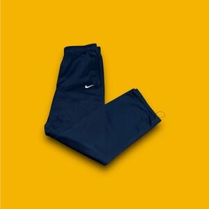 Nike sportswear therma-fit wide leg track pants navy blue men’s large